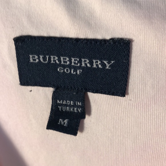 Burberry Golf Novo Check Plaid Collar Soft Pink White trim. Course 2 cocktails! - Picture 4 of 17